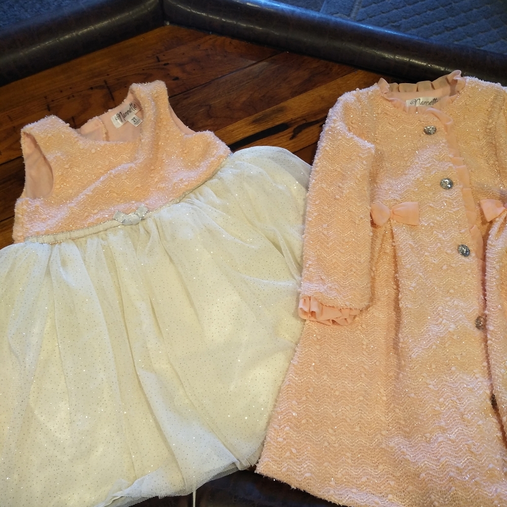 Nannette dress and peacoat size 2t